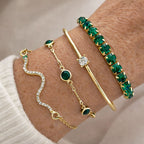 Verde Gemstone Bracelet Set