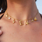 Cove Ocean Initial Necklace