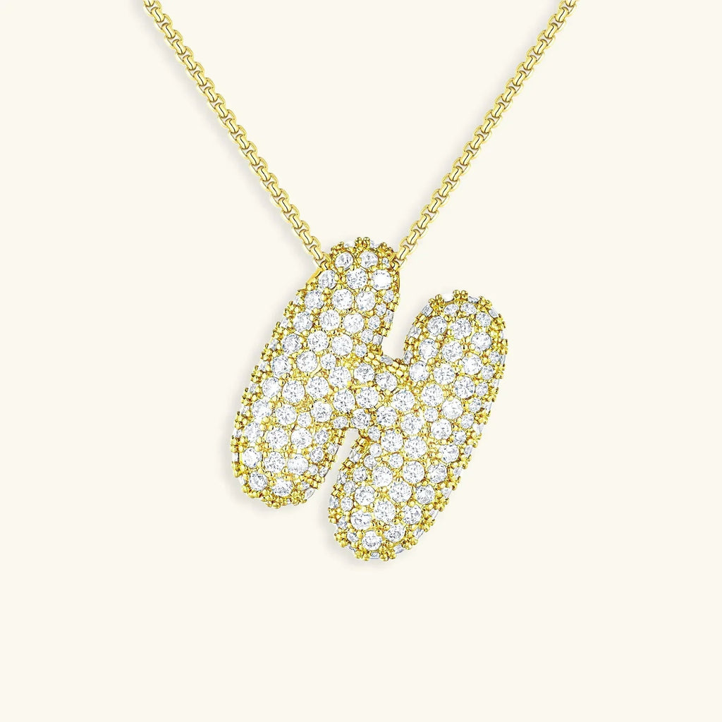 Mabelle Bubble Initial Necklace
