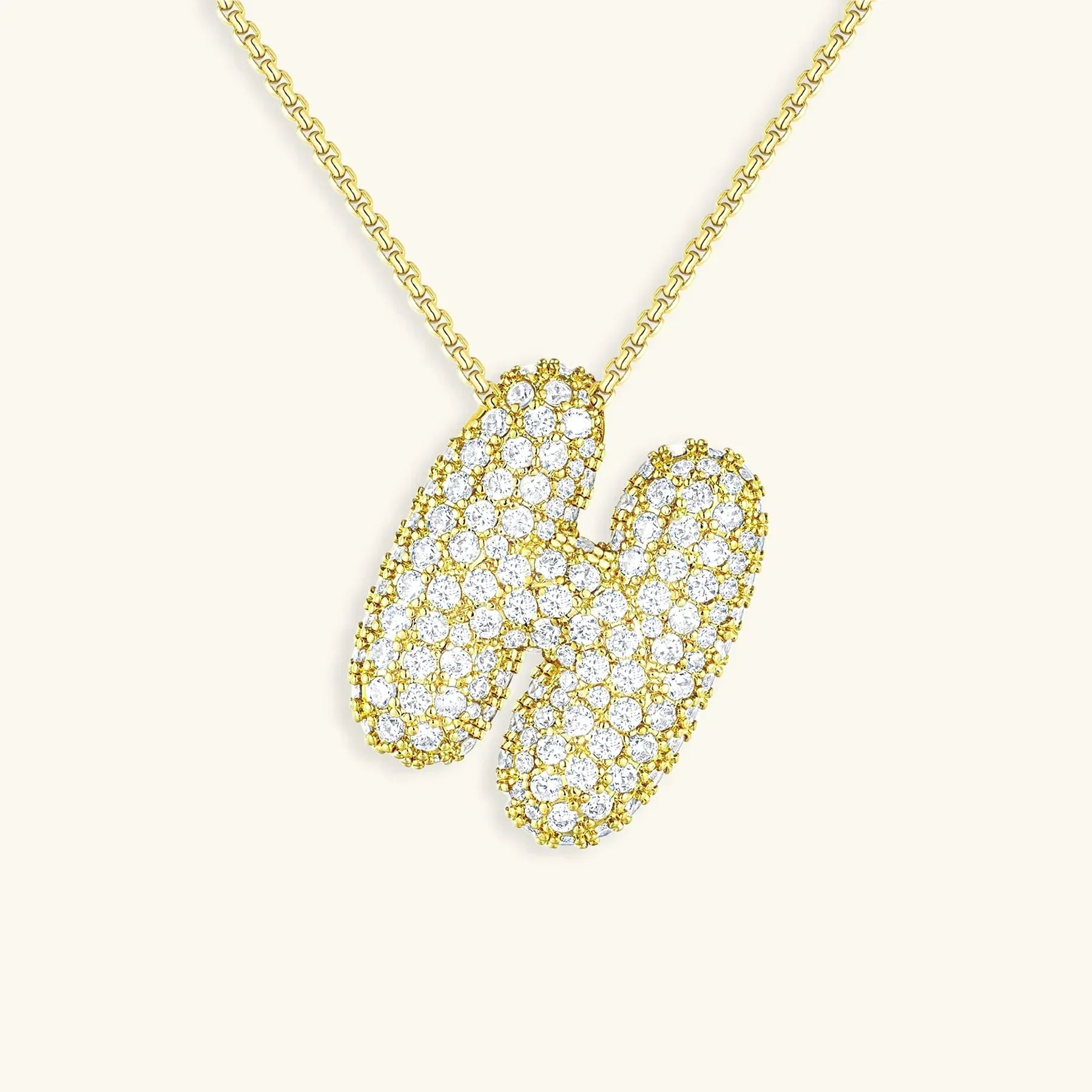 Mabelle Bubble Initial Necklace