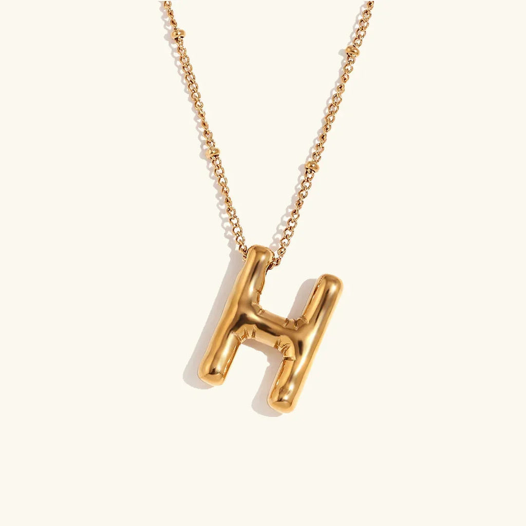 Juliet Bubble Initial Necklace