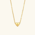 Amélie Heart Initial Necklace