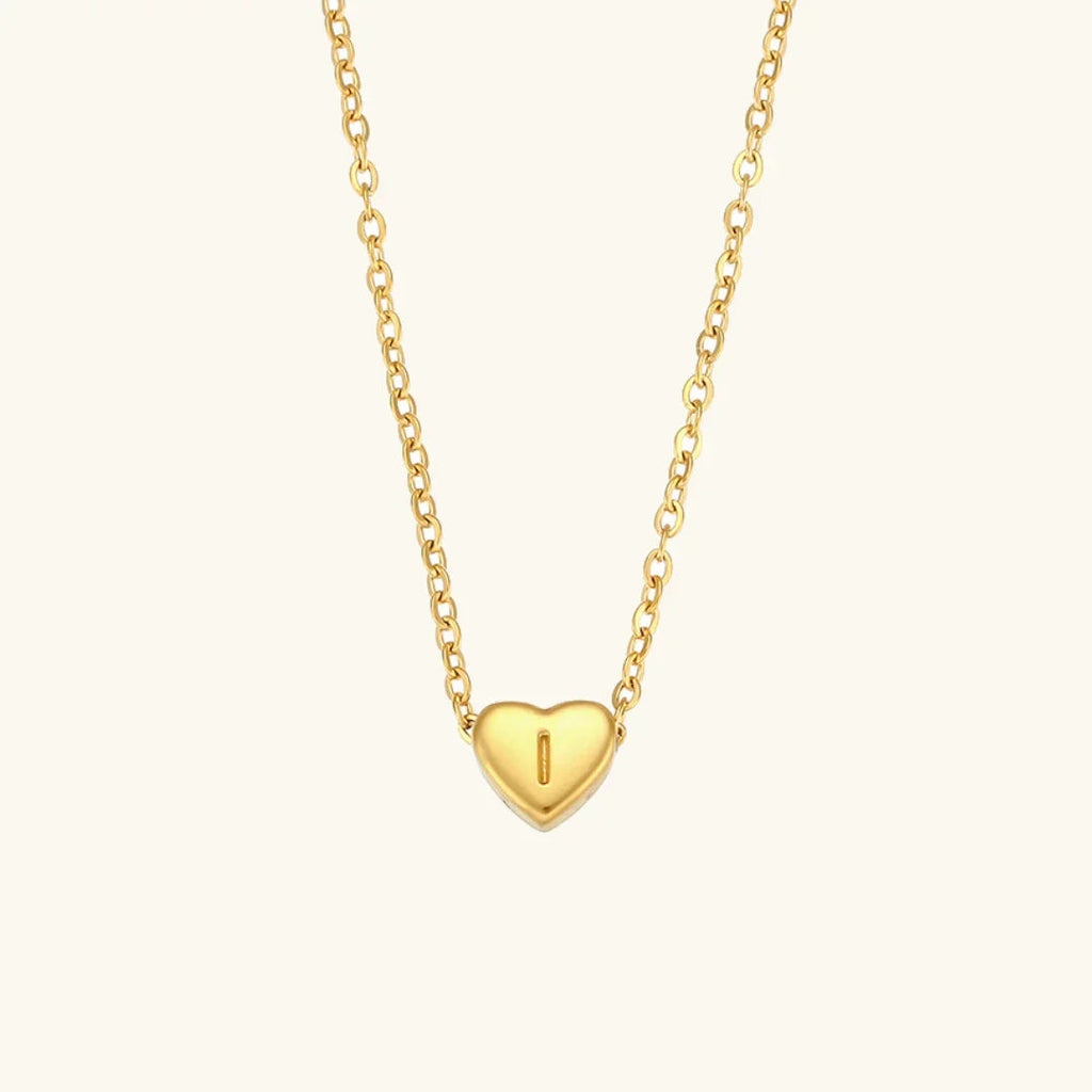 Amélie Heart Initial Necklace