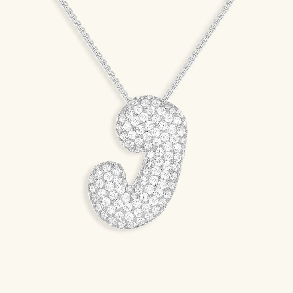 Mabelle Bubble Initial Necklace