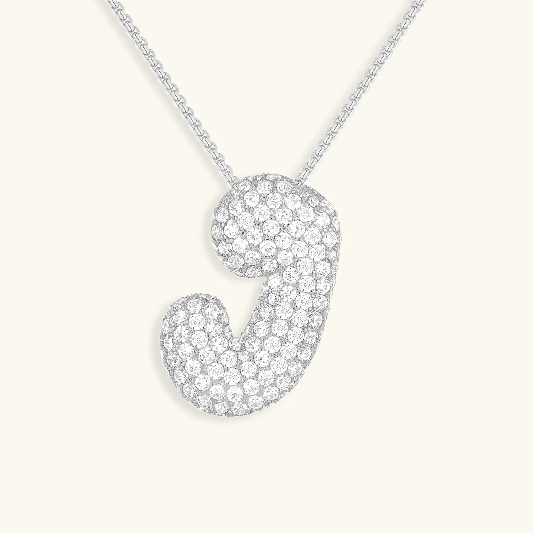 Mabelle Bubble Initial Necklace