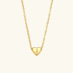 Amélie Heart Initial Necklace