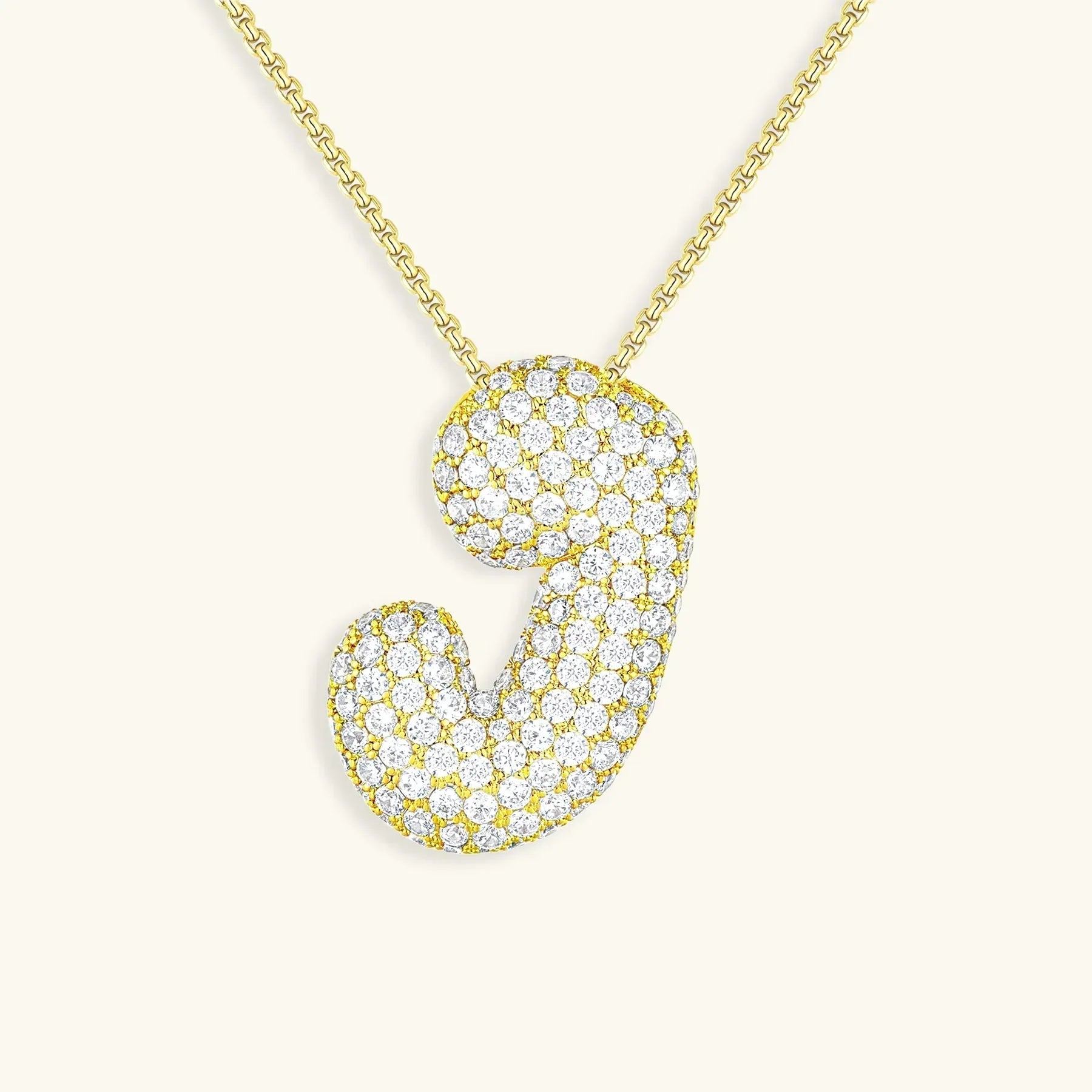 Mabelle Bubble Initial Necklace