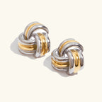 Yolanda Chunky Gold Knot Earrings