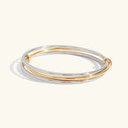 Nicolette Two Tone Stacked Bracelet