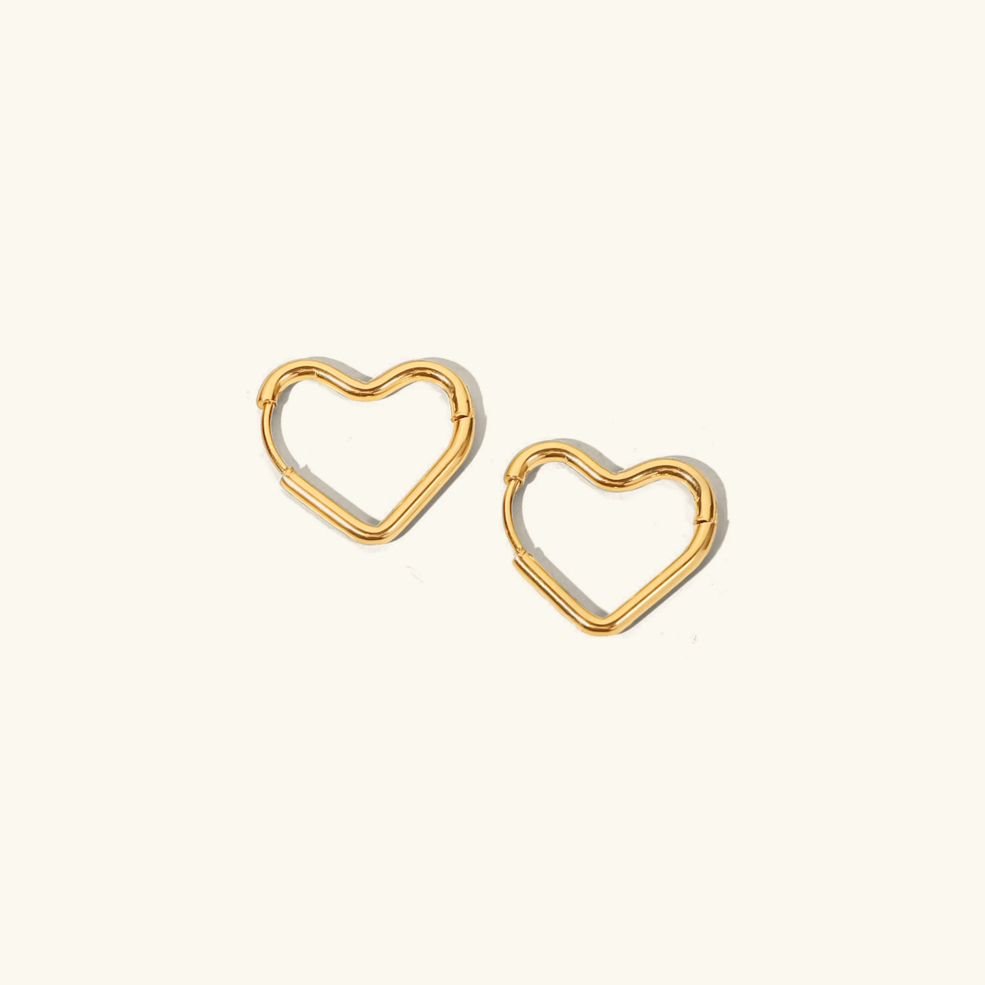 Cecile Heart Hoops