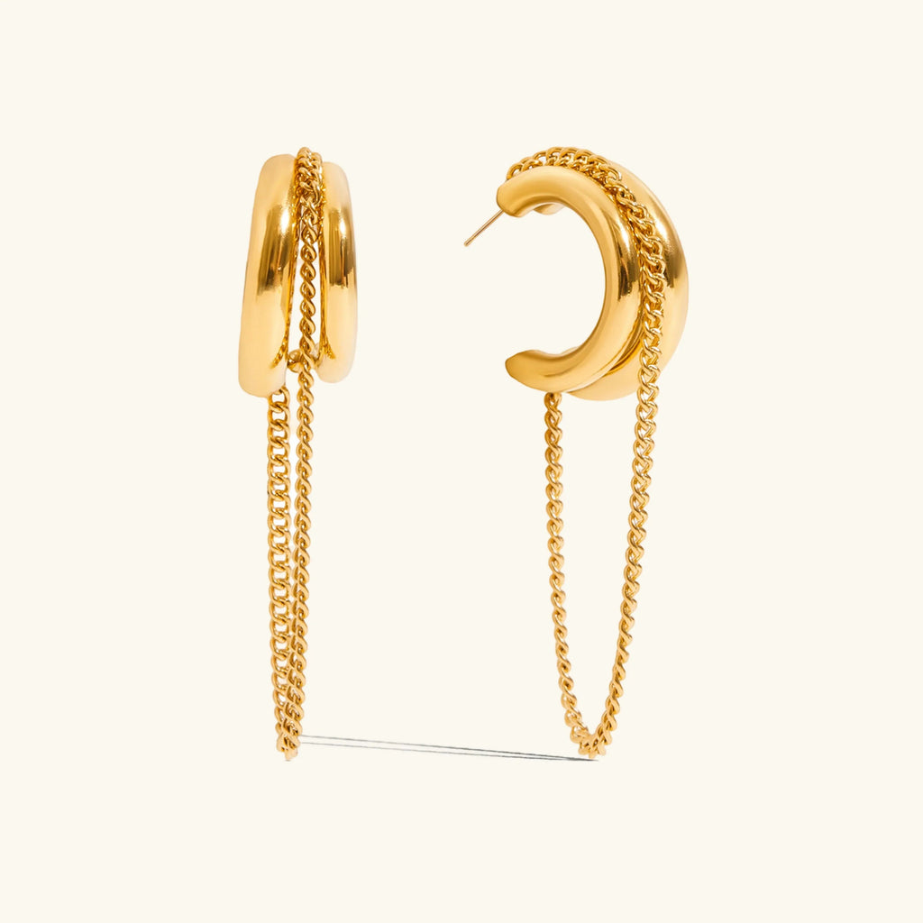 Isaura Link Chain Hoops