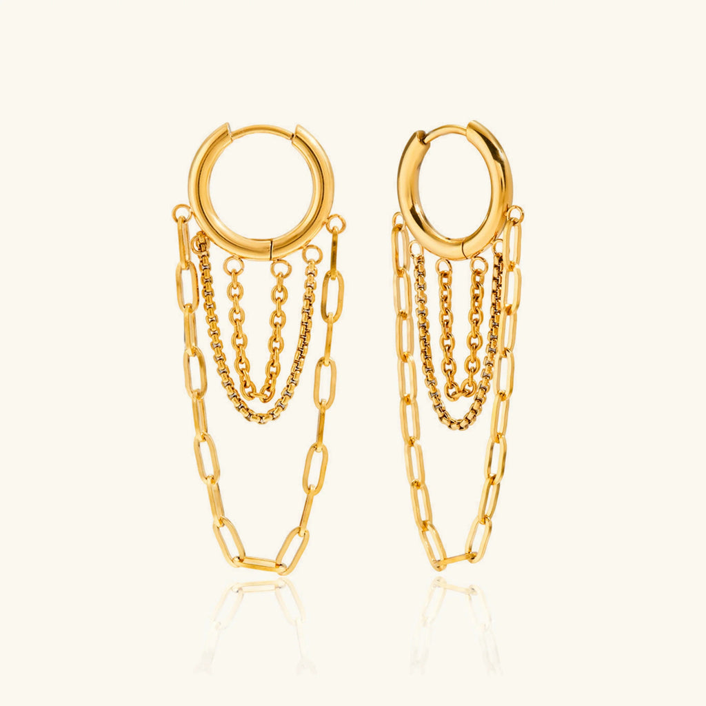 Belphoebe Link Chain Hoops