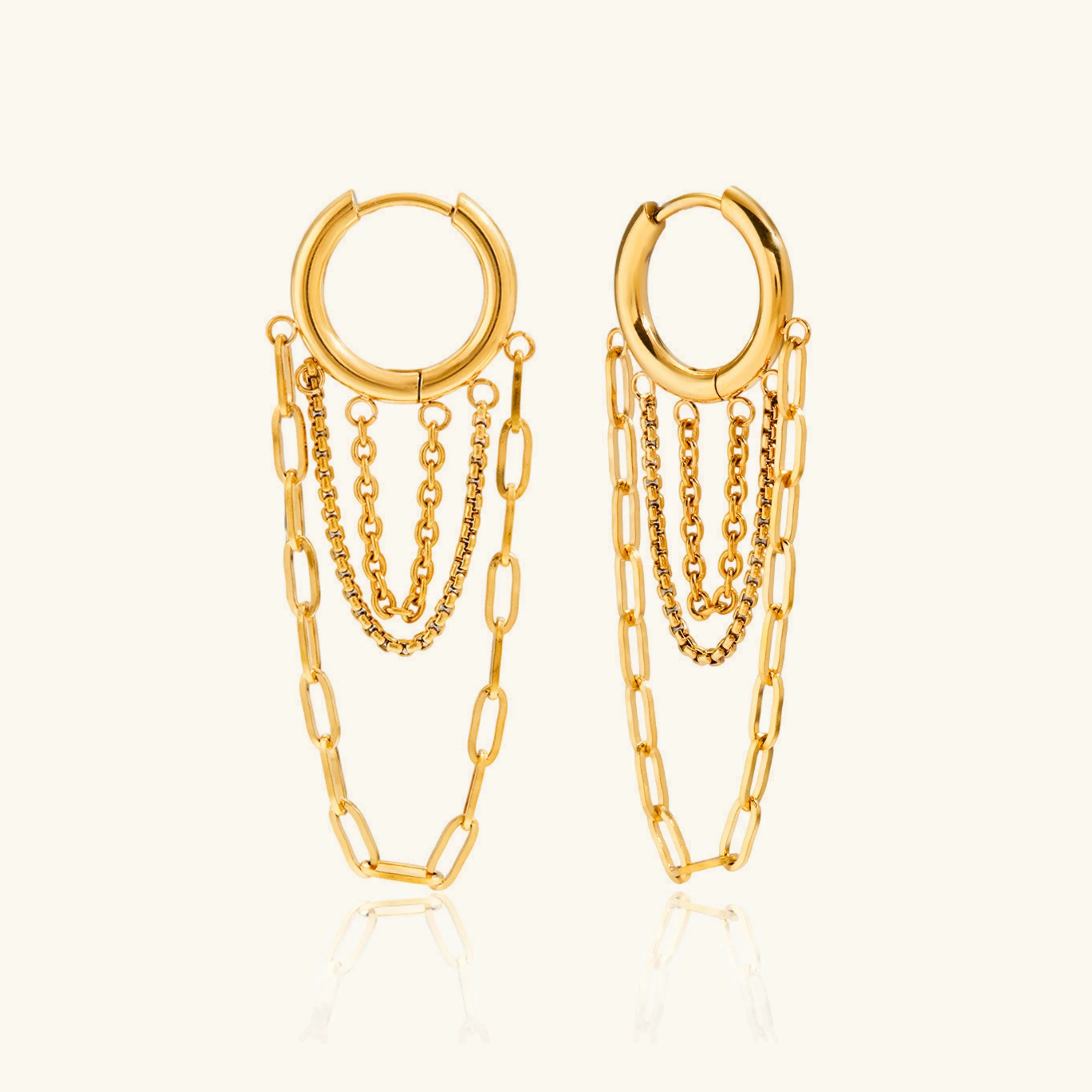 Belphoebe Link Chain Hoops