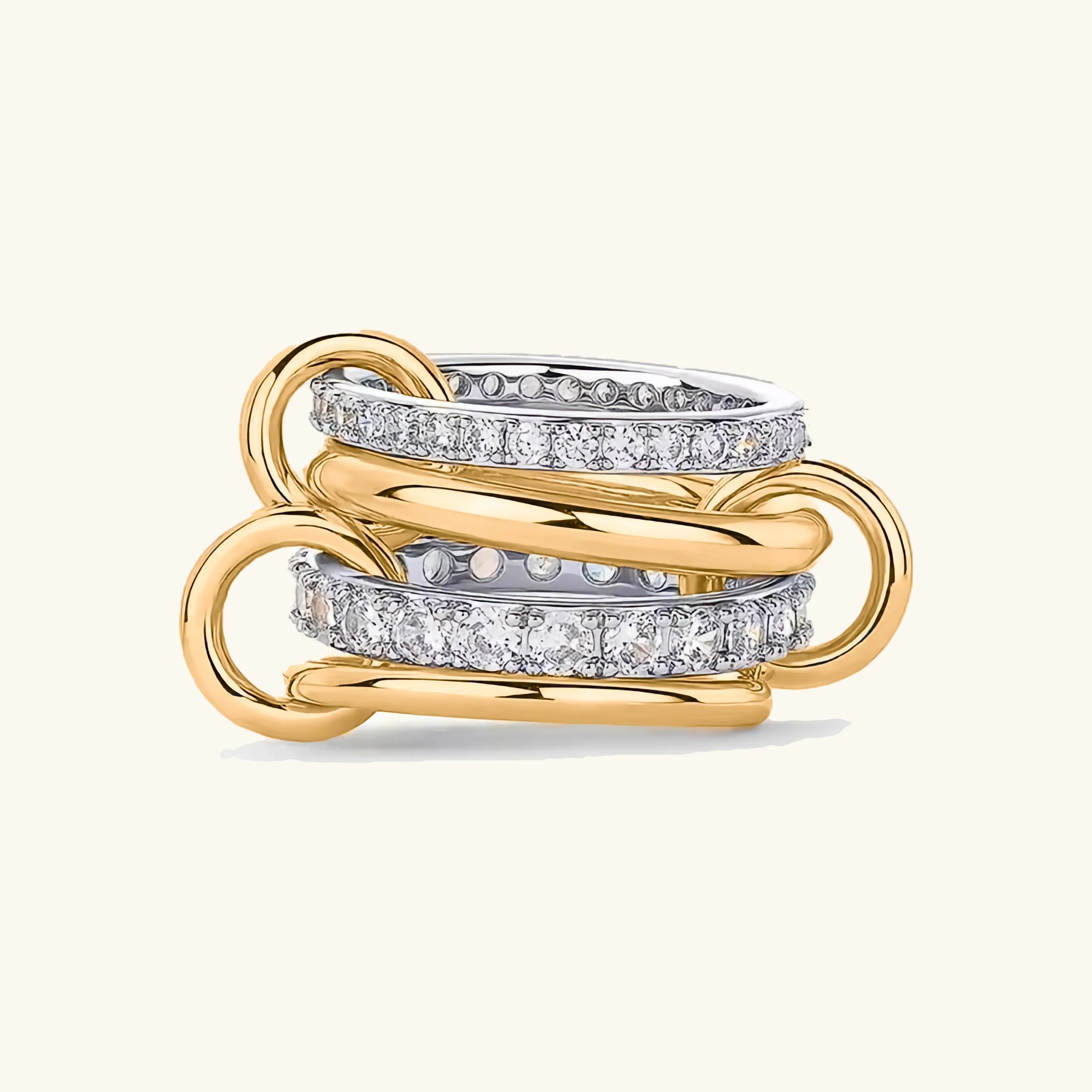 Morwenna Stacked Diamond Ring
