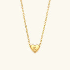 Amélie Heart Initial Necklace