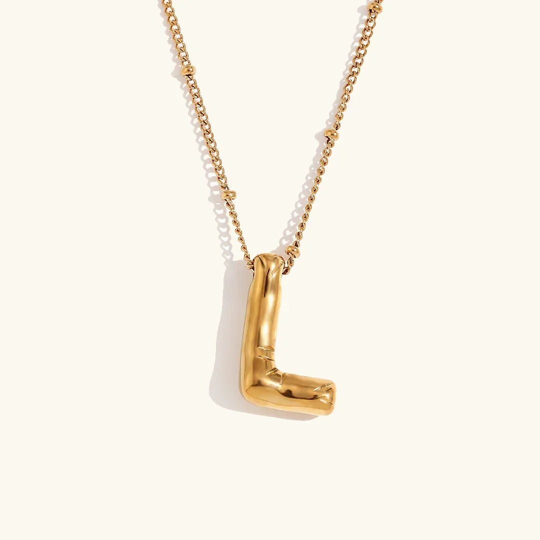 Juliet Bubble Initial Necklace