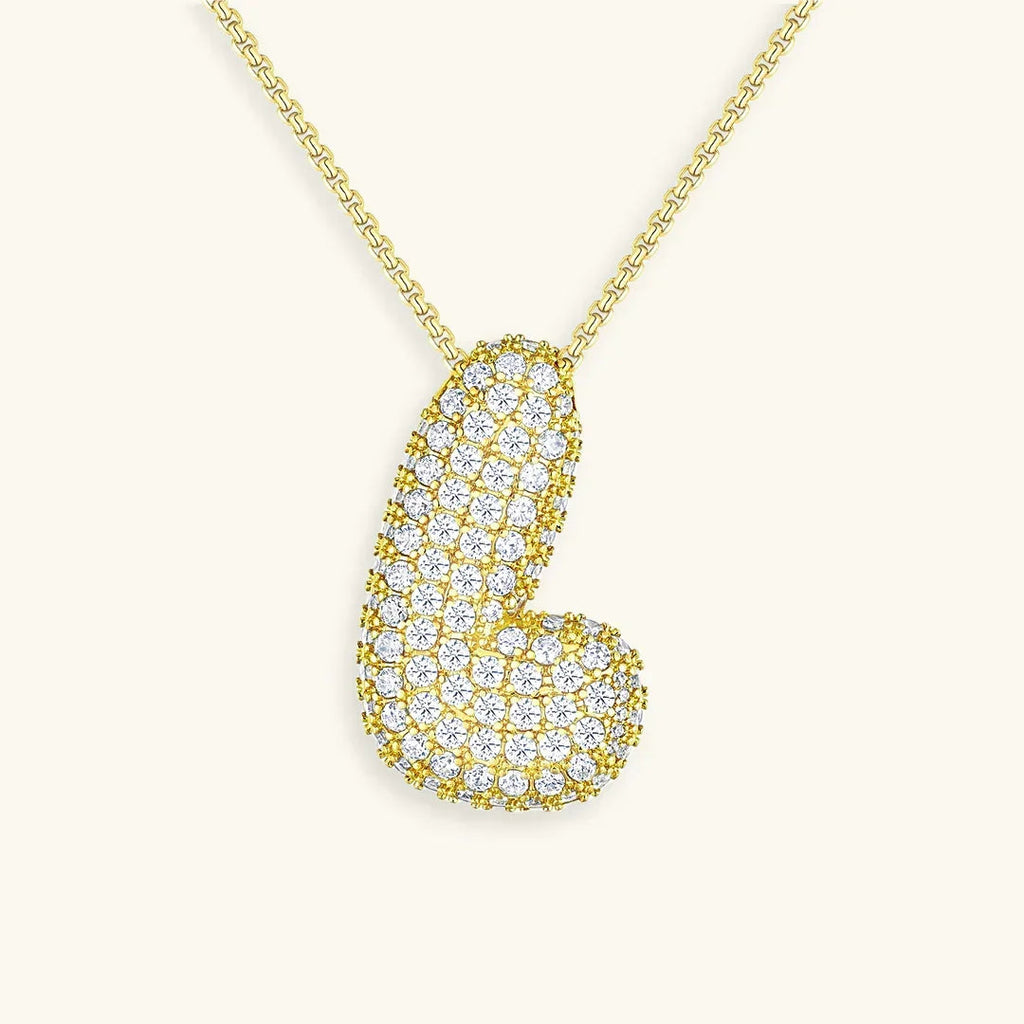 Mabelle Bubble Initial Necklace