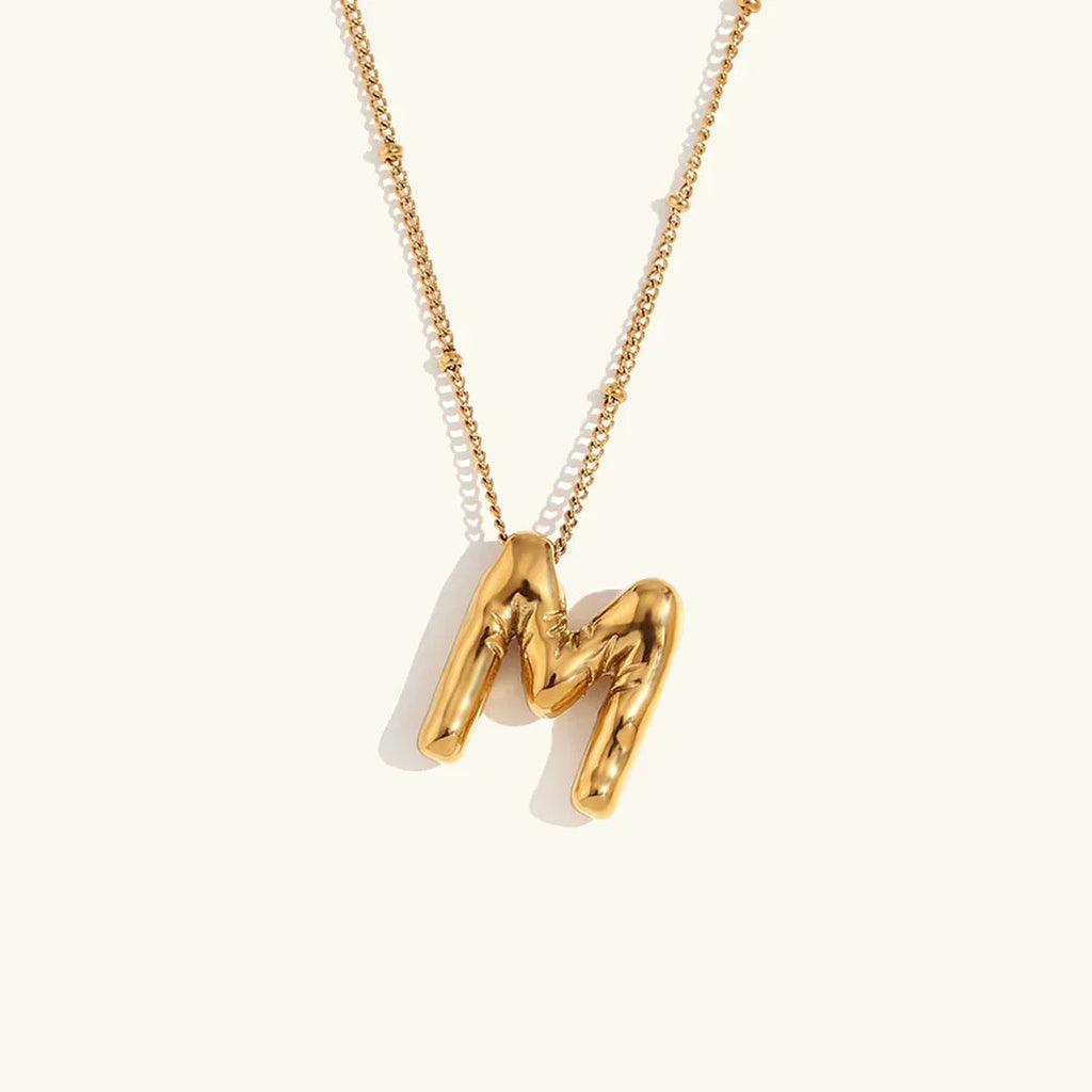 Juliet Bubble Initial Necklace