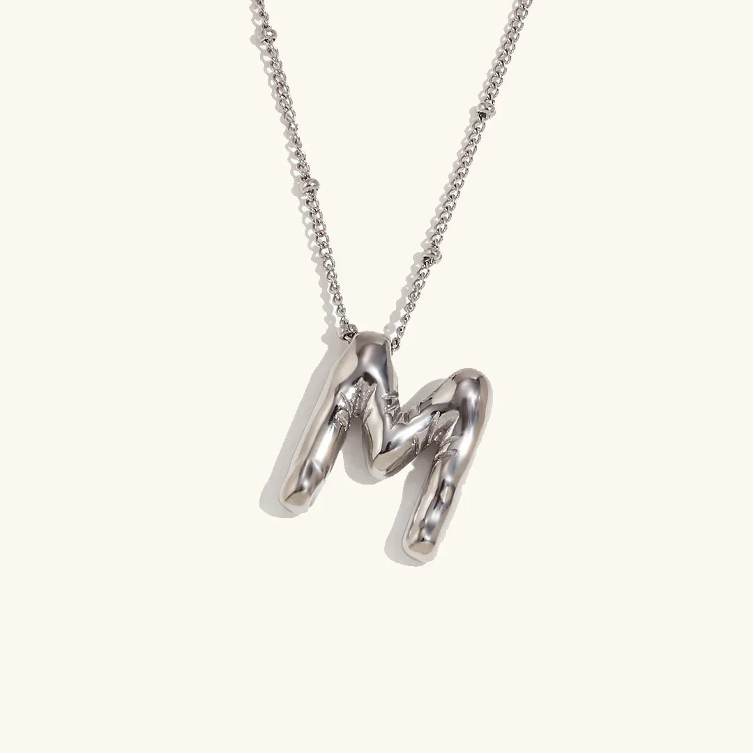 Juliet Bubble Initial Necklace