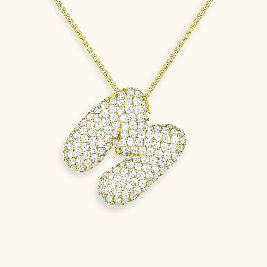 Mabelle Bubble Initial Necklace