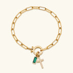 Sidony Birthstone Cross Bracelet