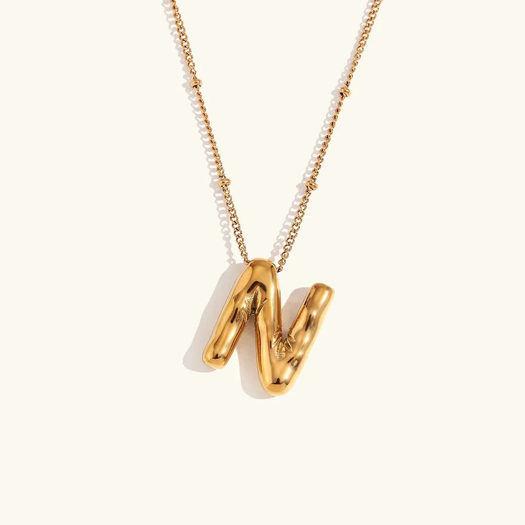 Juliet Bubble Initial Necklace