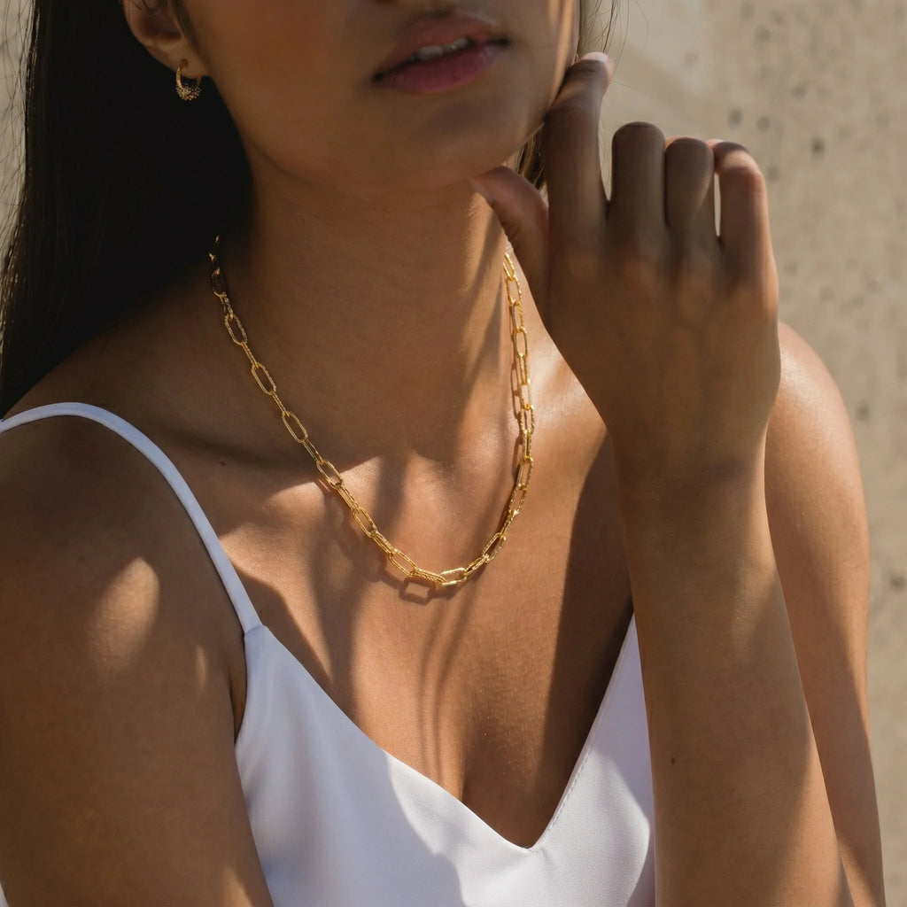 Odessa Paperclip Chain Necklace