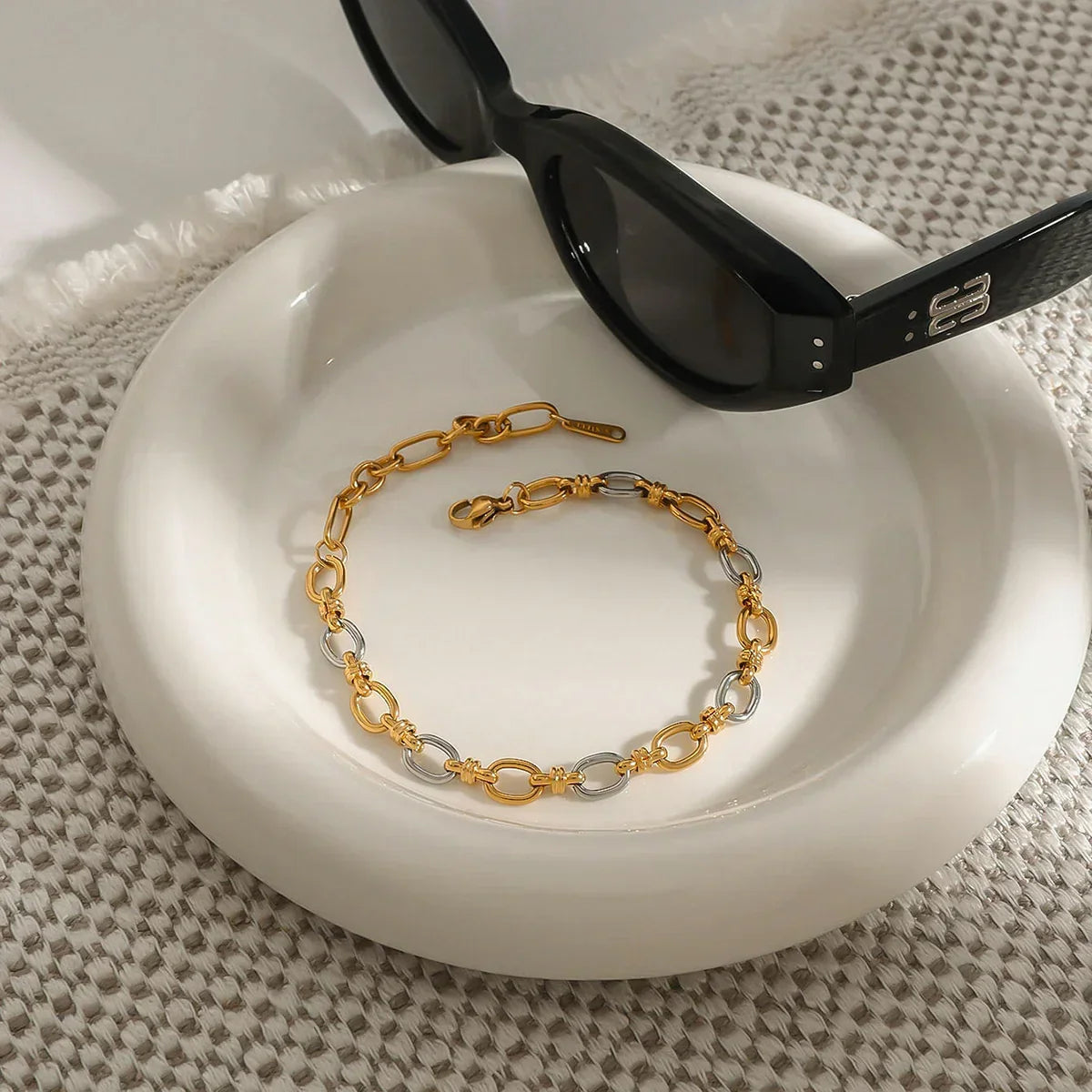 Zerlina Two Tone Bracelet