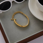 Vespera Chained Gold Bangle