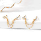 Elowyn Diamond Chain Studs