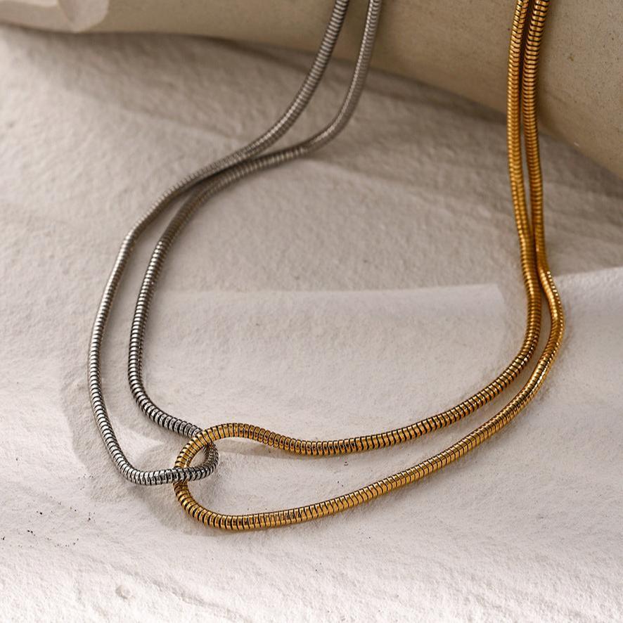 Katriel Two Tone Necklace