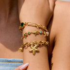 Rosalind Emerald Pearl Bracelet