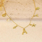 Cove Ocean Initial Necklace