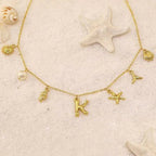 Cove Ocean Initial Necklace