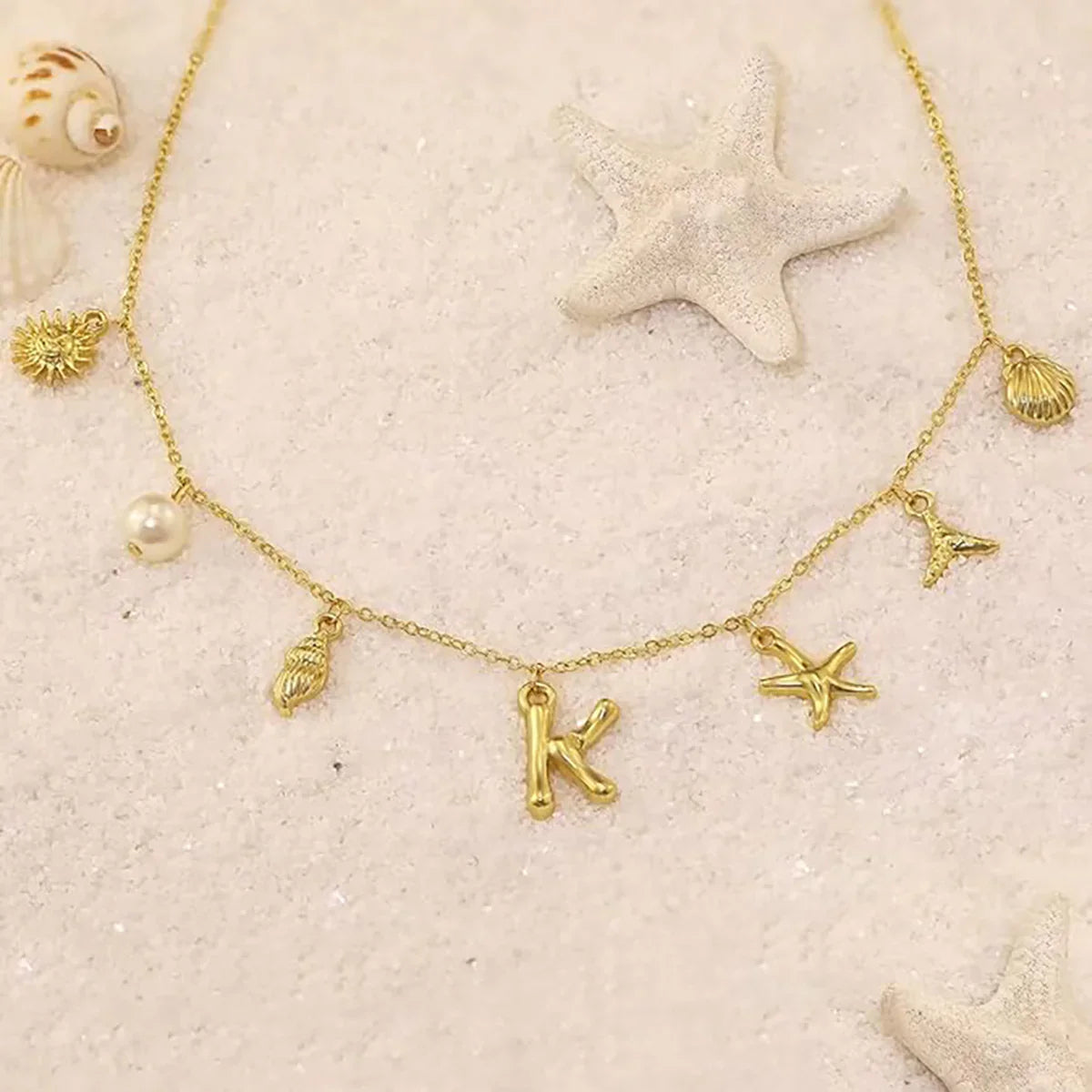 Cove Ocean Initial Necklace
