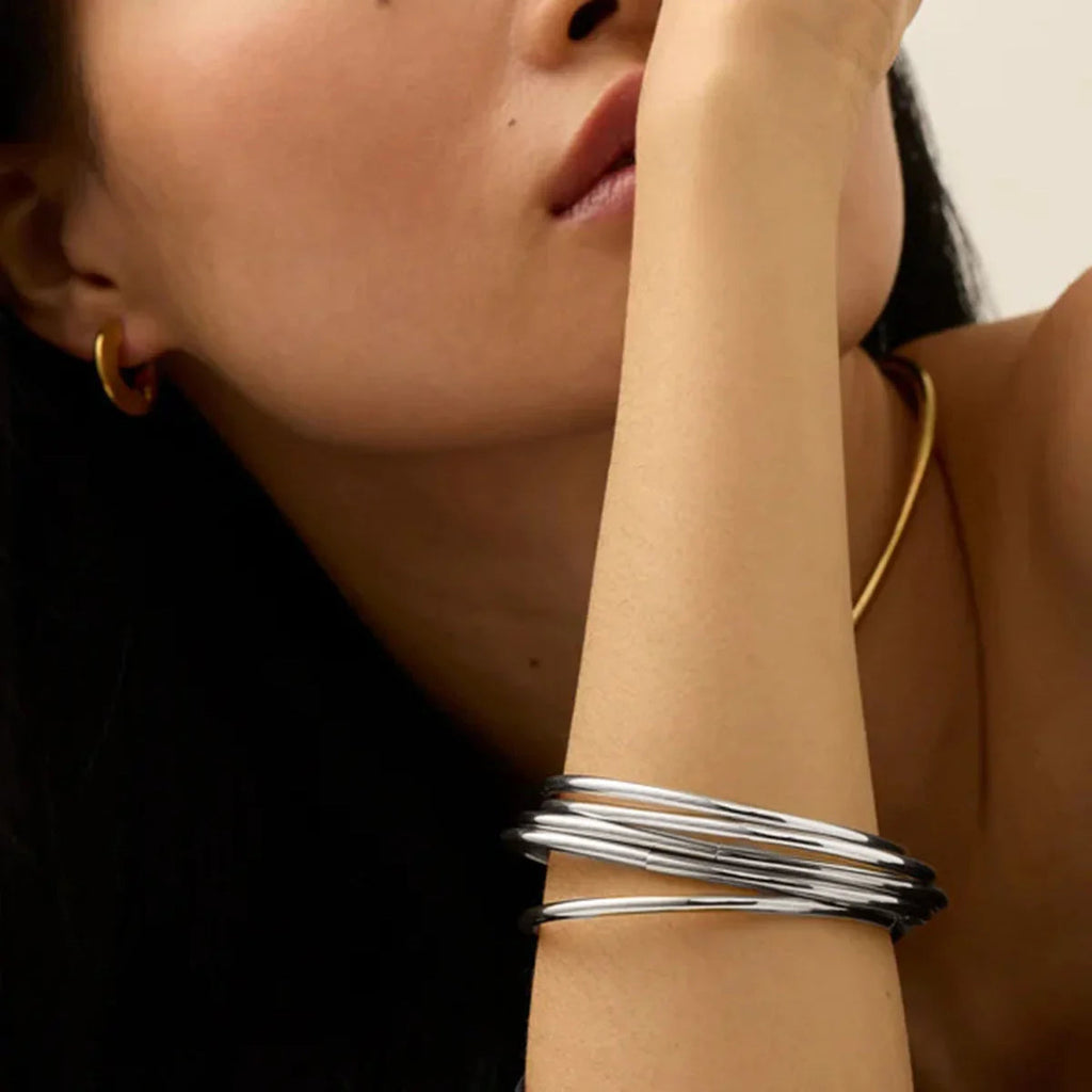 Clementine Gold Bangle Set