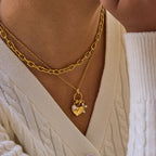 Fleur Diamond Heart Necklace