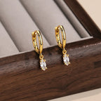 Mara Hammered Diamond Hoops