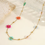 Hyacinth Floral Gold Necklace