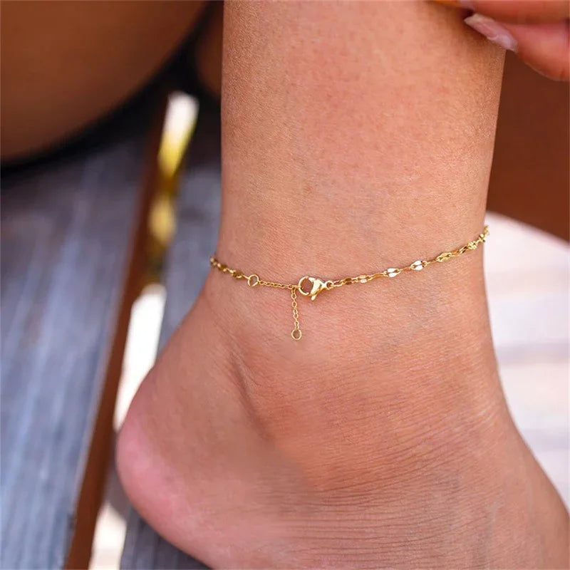 Junia Gold Chain Anklet