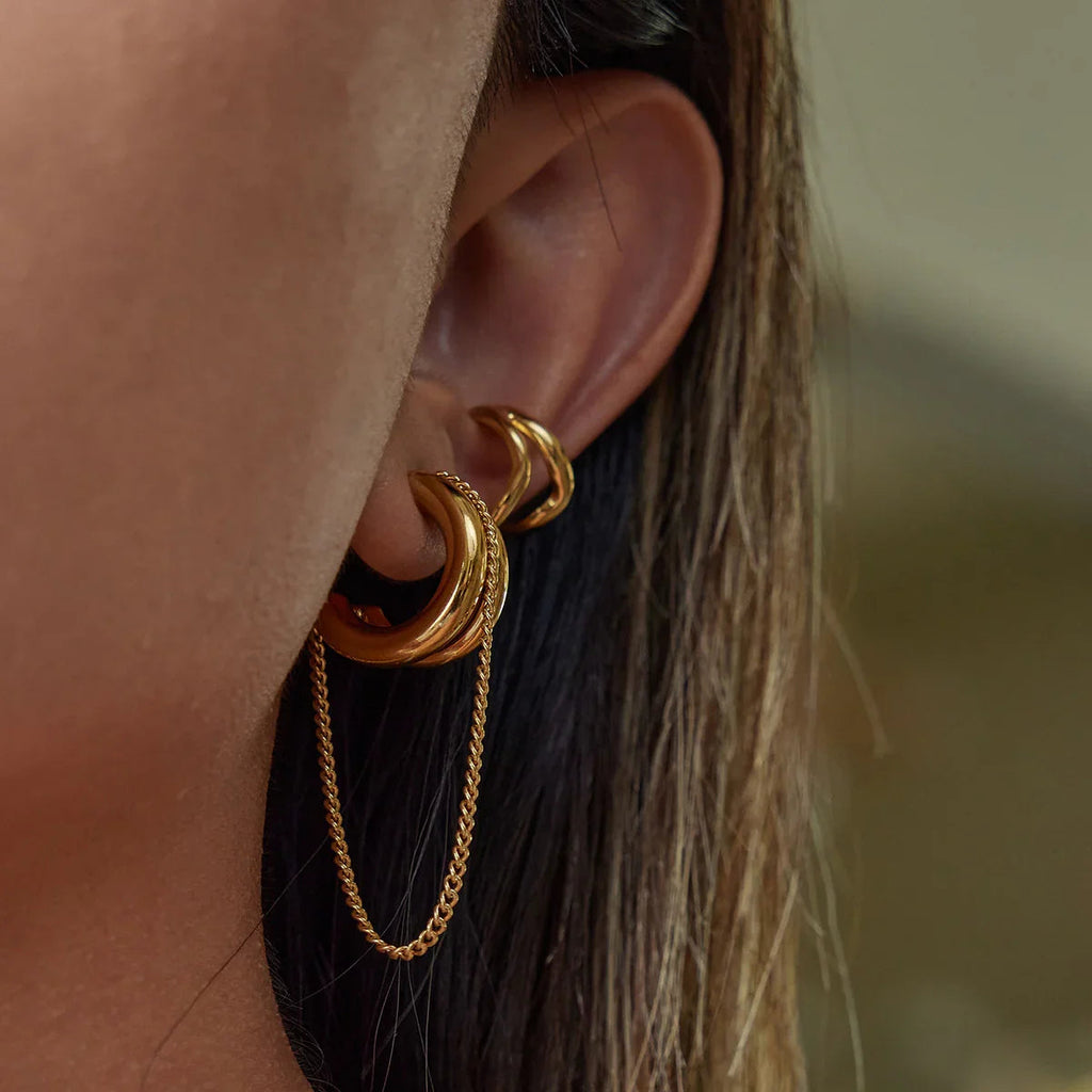 Isaura Link Chain Hoops