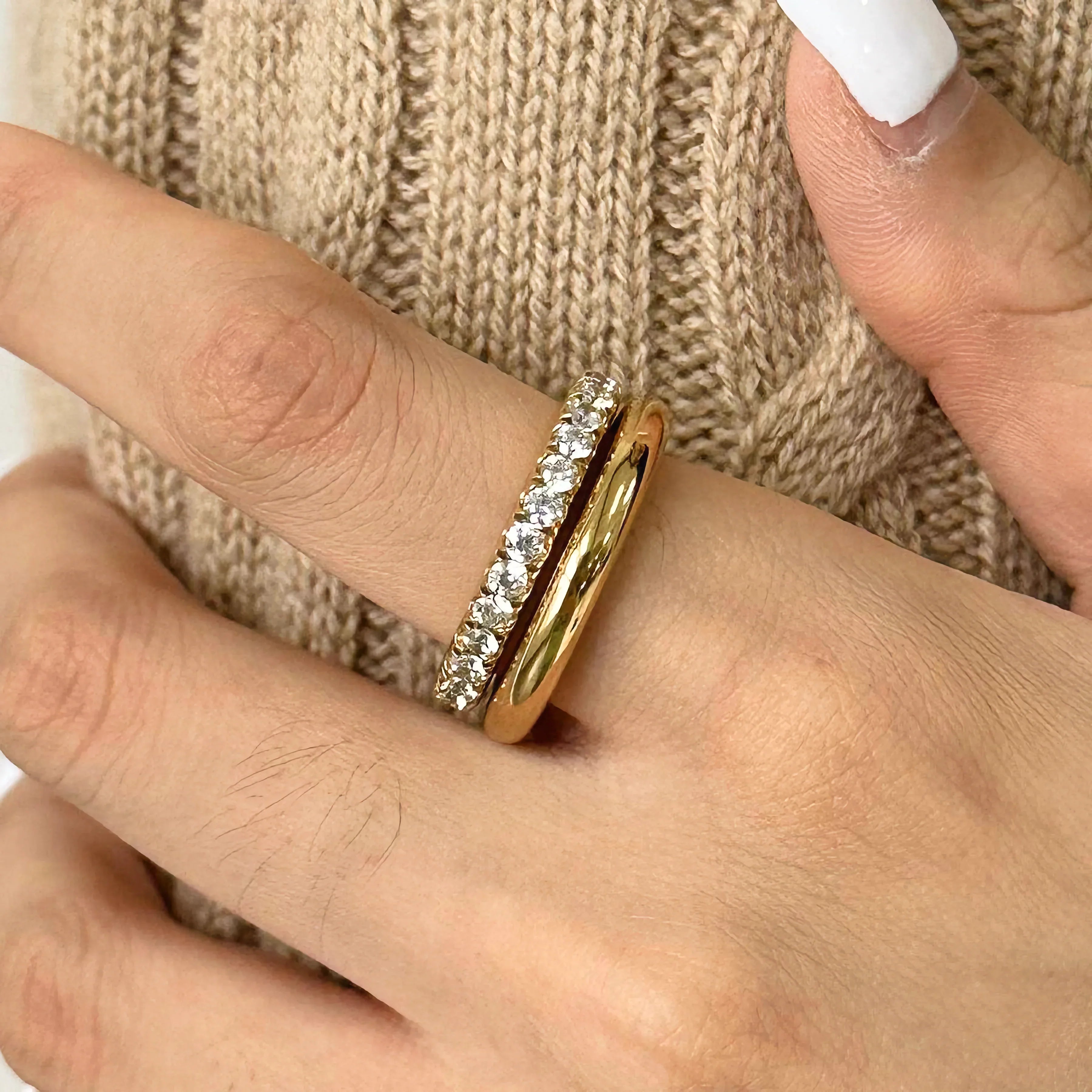 Jehanne Stacked Diamond Ring