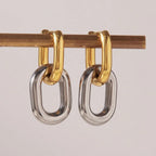 Alcyone Two Tone Double Hoops
