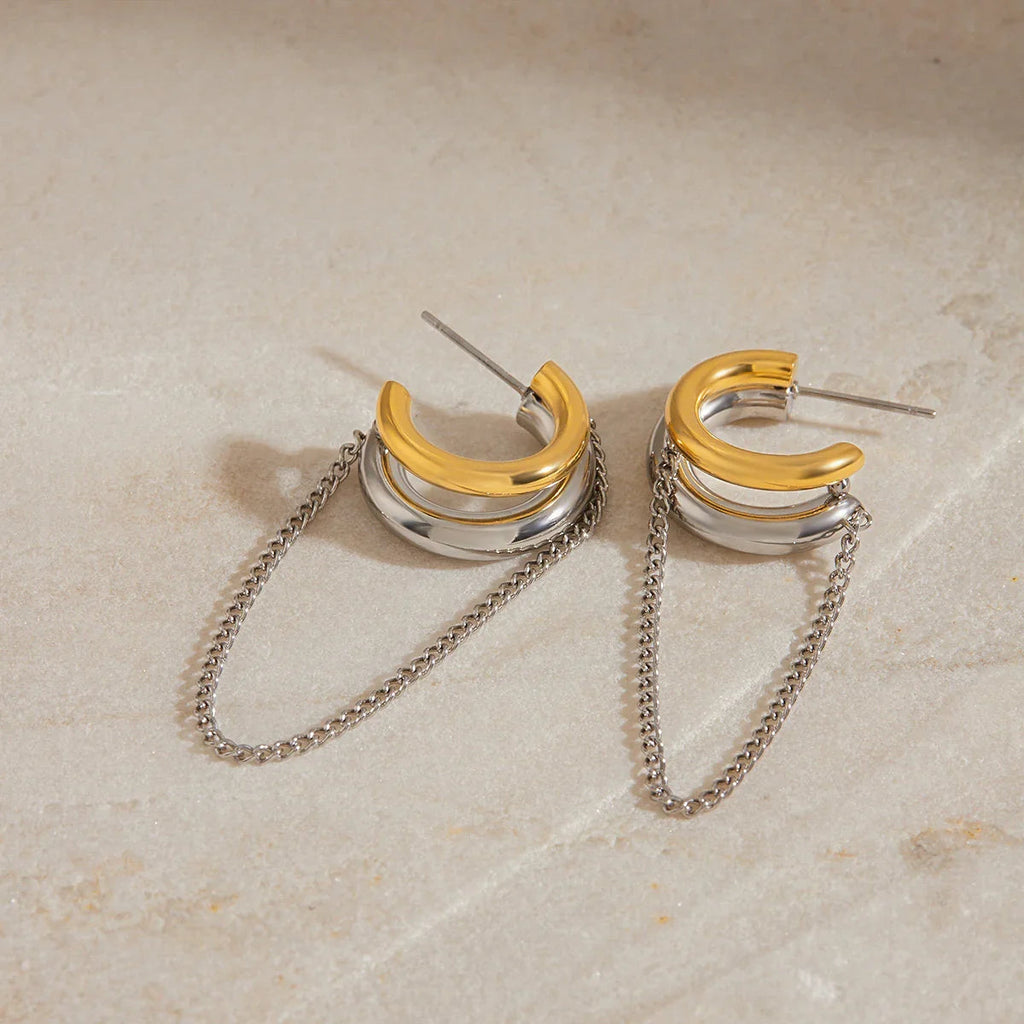 Isaura Link Chain Hoops
