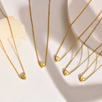 Amélie Heart Initial Necklace