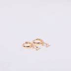 Ivy Birthstone Huggies