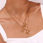 Juliet Bubble Initial Necklace