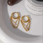 Selene Diamond Drop Hoops