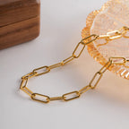 Ximena Gold Paperclip Chain Necklace