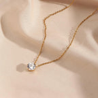 Elina Solitaire Necklace